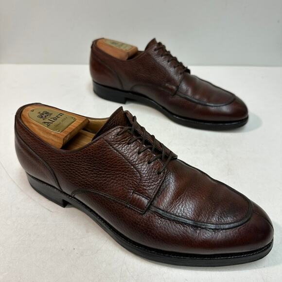 NEW HEELS Crockett & Jones x Brooks Brothers Scotch Grain Split Toe Derby US 9 D - Picture 5 of 13